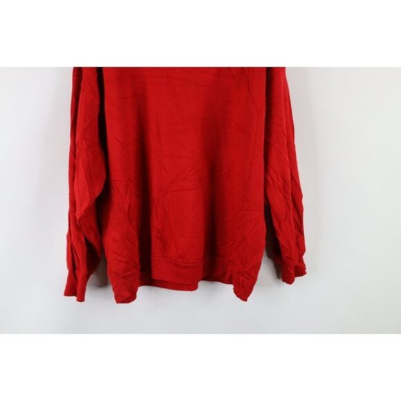 Vintage 90s Streetwear Womens Large Farmhouse Christmas Collared Sweatshirt USA - Picture 9 of 9